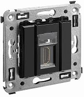 Розетка HDMI без рамки DKC Avanti 1-м. черный квадрат картинка